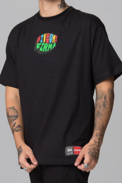 Camiseta Oversized Masculina FIve Oh FV2022057