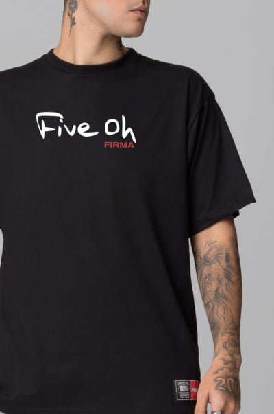 Camiseta Oversized Masculina FIve Oh FV2022005