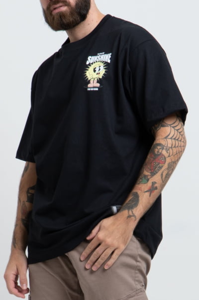 Camiseta Masculina Streetwear Preta FV2024027