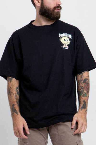 Camiseta Masculina Streetwear Preta FV2024027