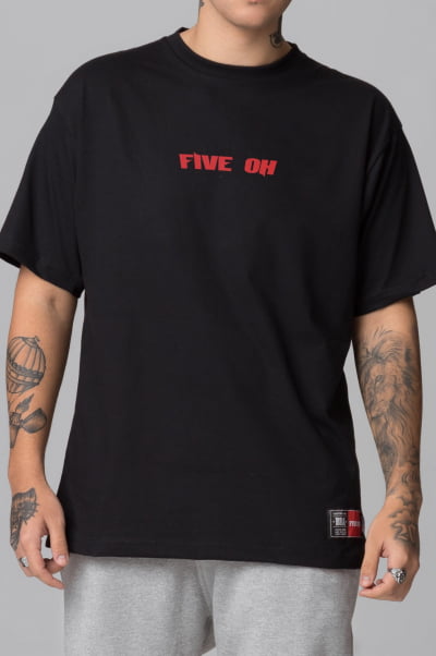 Camiseta Oversized Masculina Five Oh