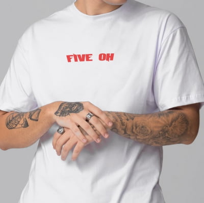 Camiseta Oversized Masculina Five Oh