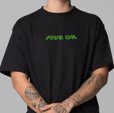 Camiseta Oversized Masculina Five Oh