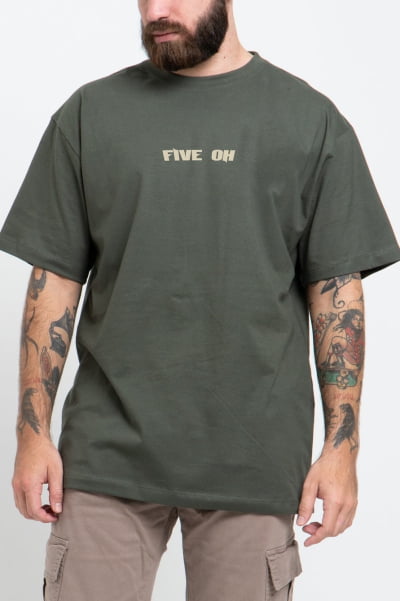 Camiseta Streetwear Masculina Verde FV2024048