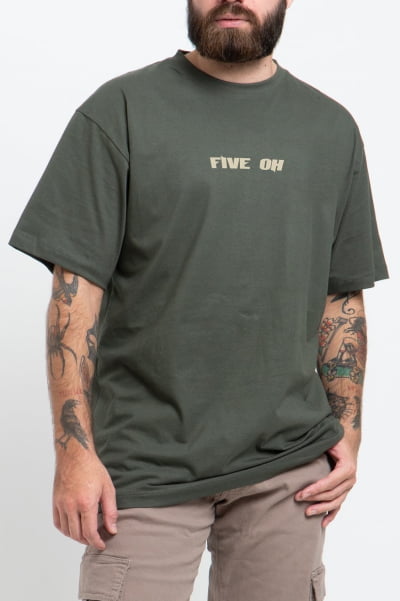 Camiseta Streetwear Masculina Verde FV2024048