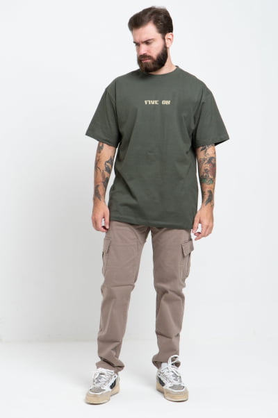 Camiseta Streetwear Masculina Verde FV2024048