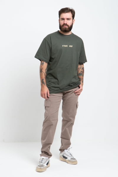 Camiseta Streetwear Masculina Verde FV2024048